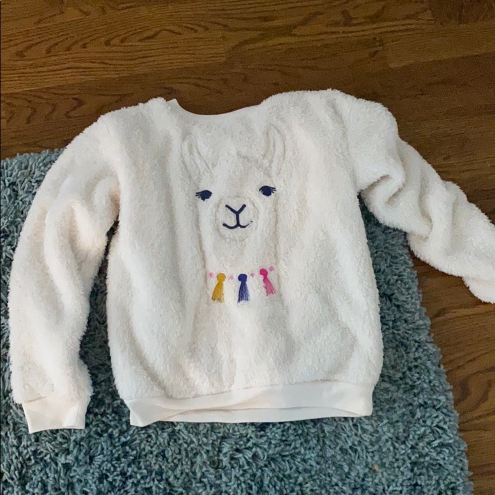 Fluffy llama shirt